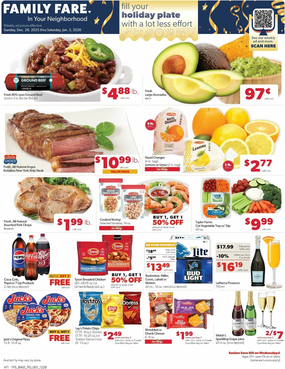 Family Fare Weekly Ad from December 28
