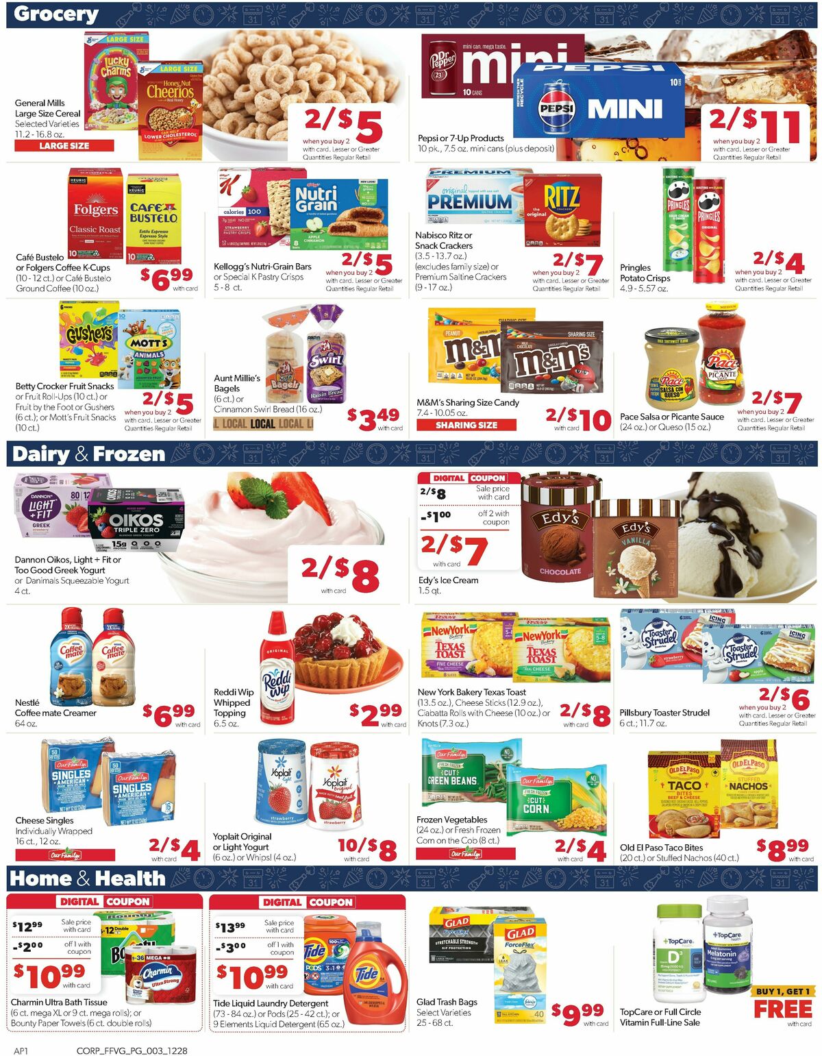 Family Fare Weekly Ad from December 28