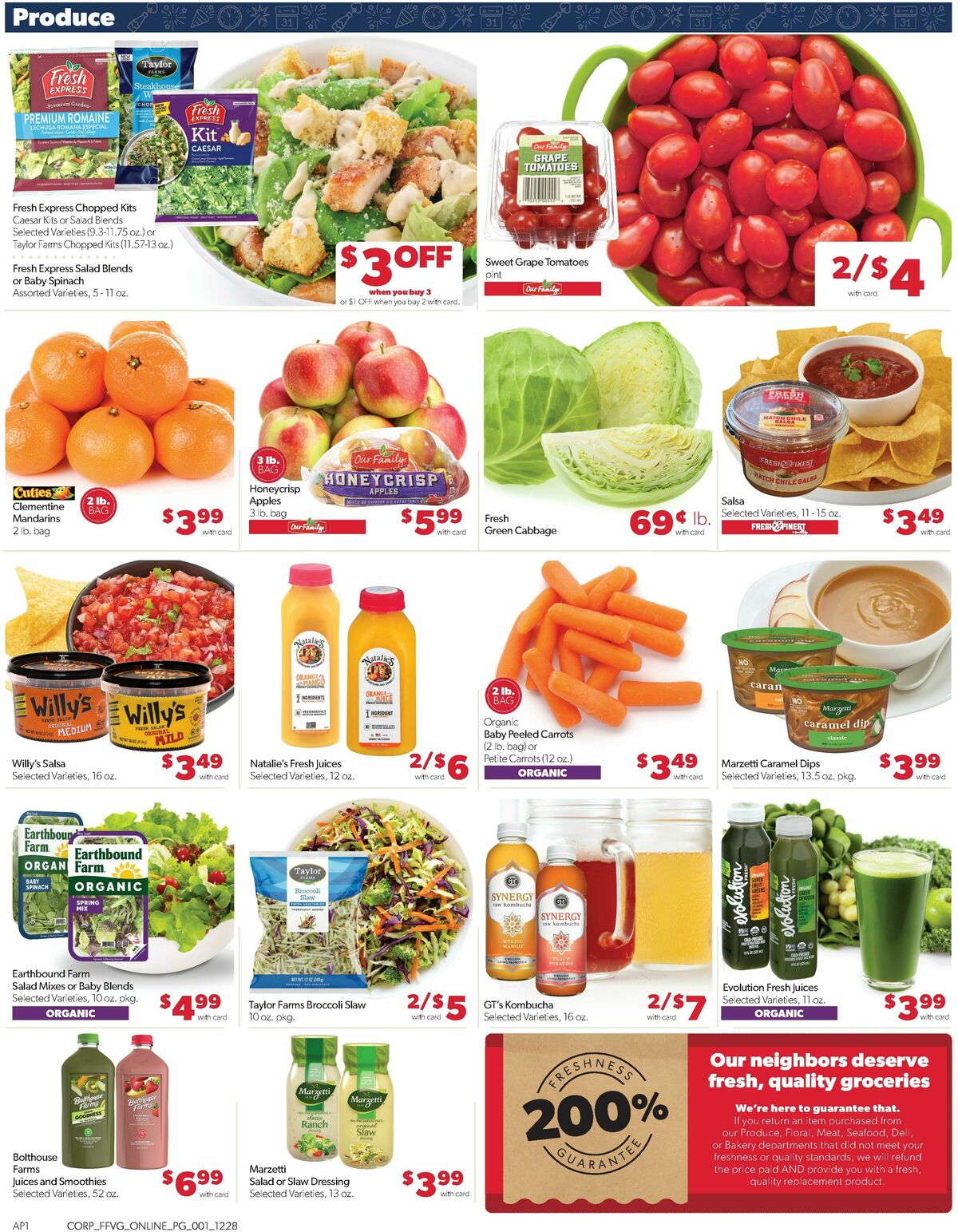 Family Fare Weekly Ad from December 28