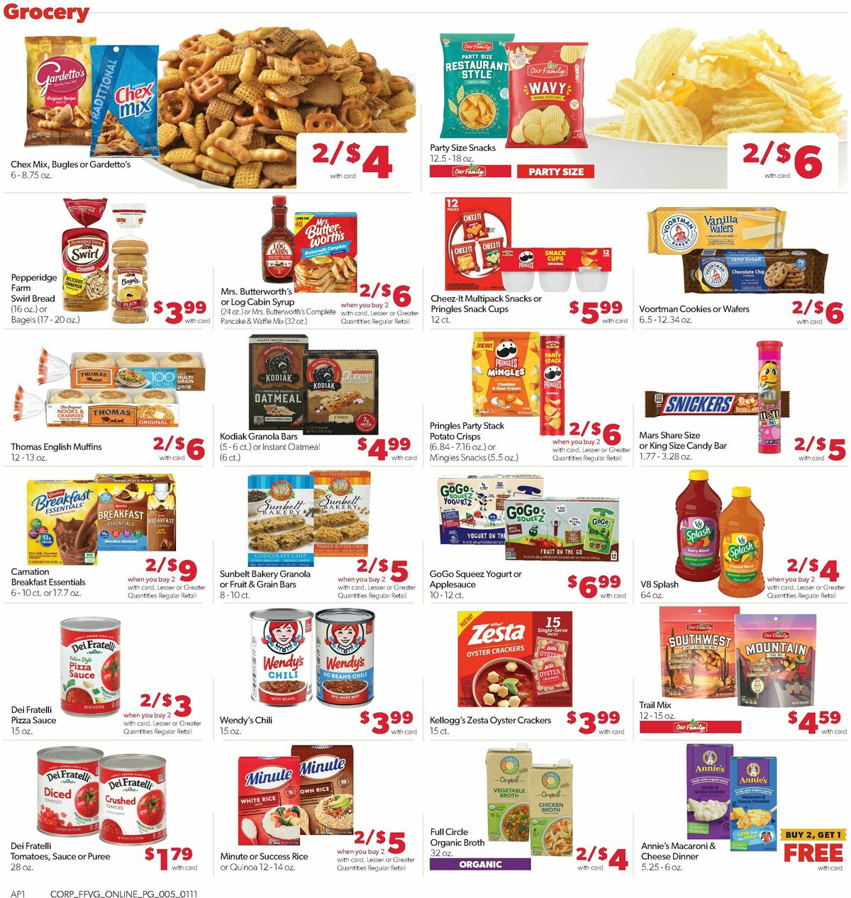 Family Fare Weekly Ad from January 11