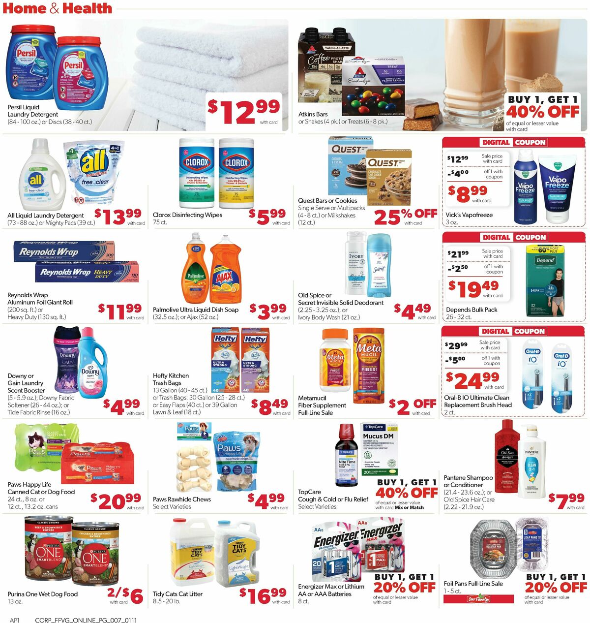 Family Fare Weekly Ad from January 11
