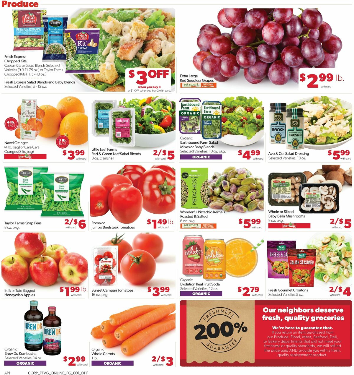 Family Fare Weekly Ad from January 11