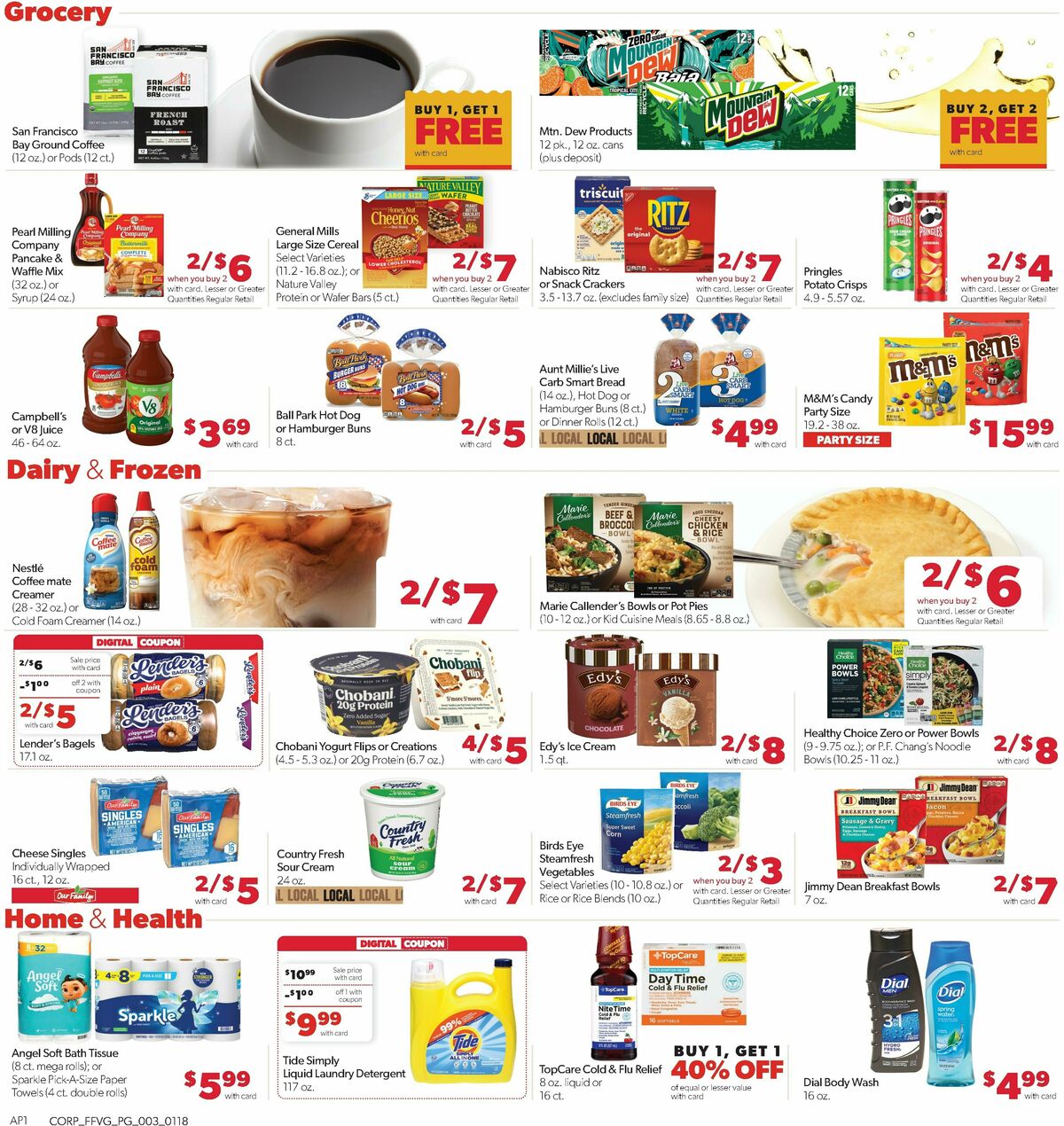 Family Fare Weekly Ad from January 18