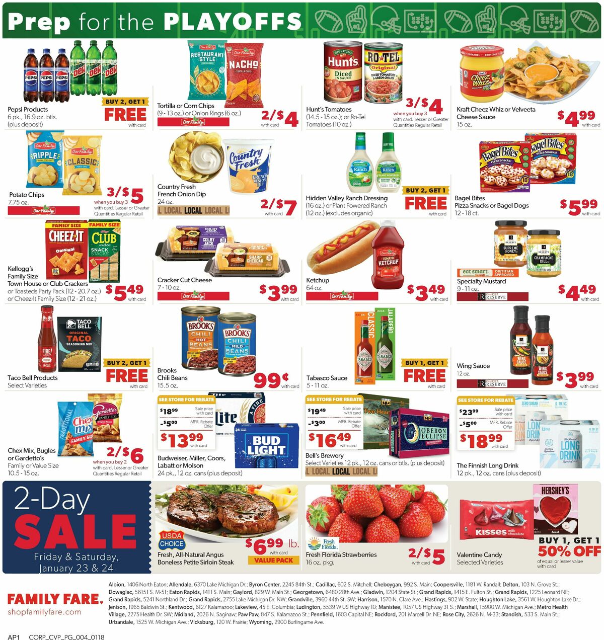Family Fare Weekly Ad from January 18