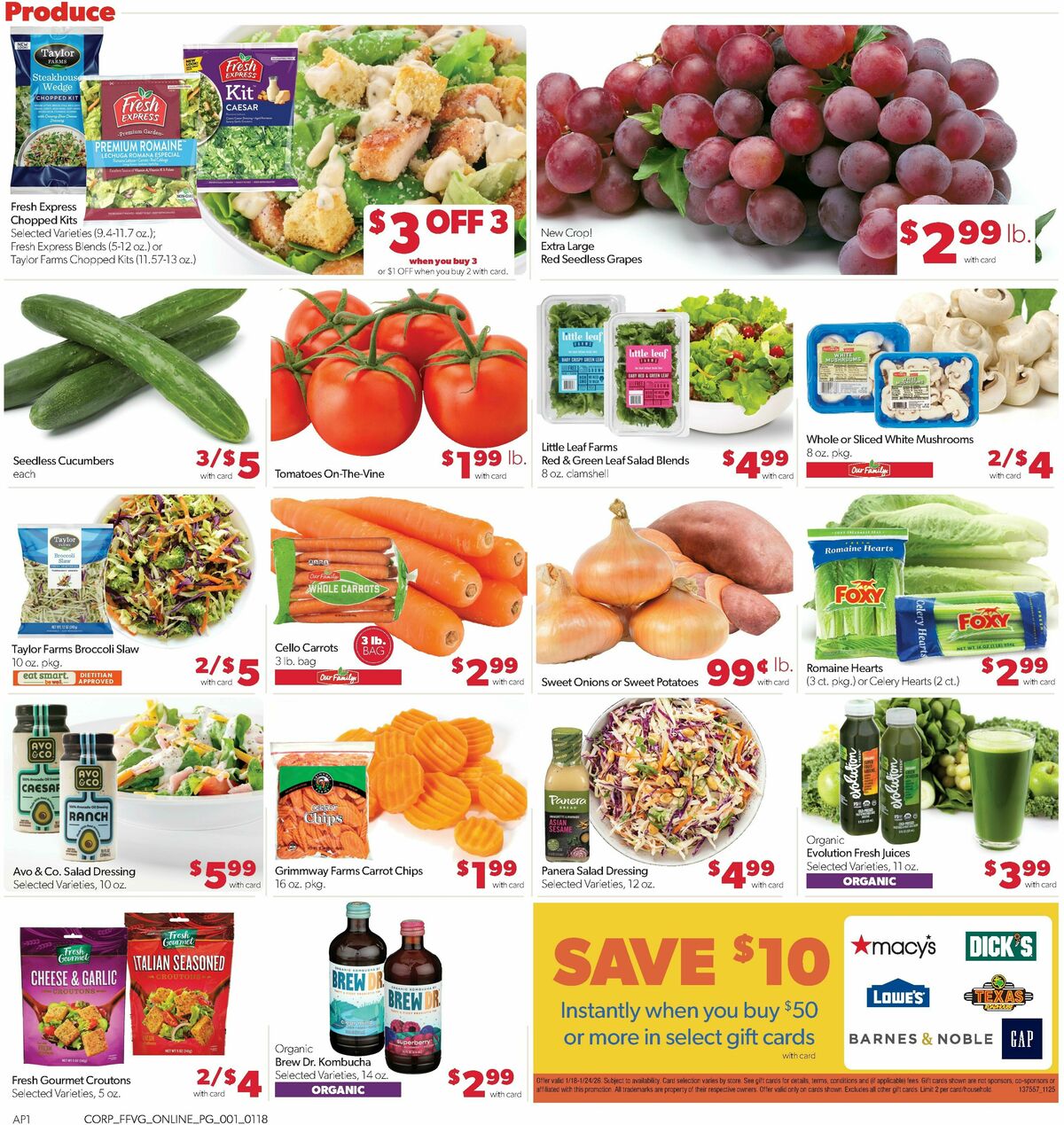 Family Fare Weekly Ad from January 18
