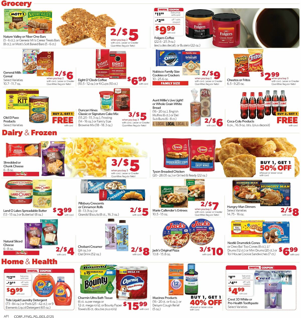 Family Fare Weekly Ad from January 25