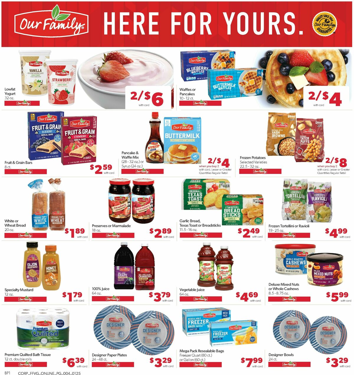 Family Fare Weekly Ad from January 25