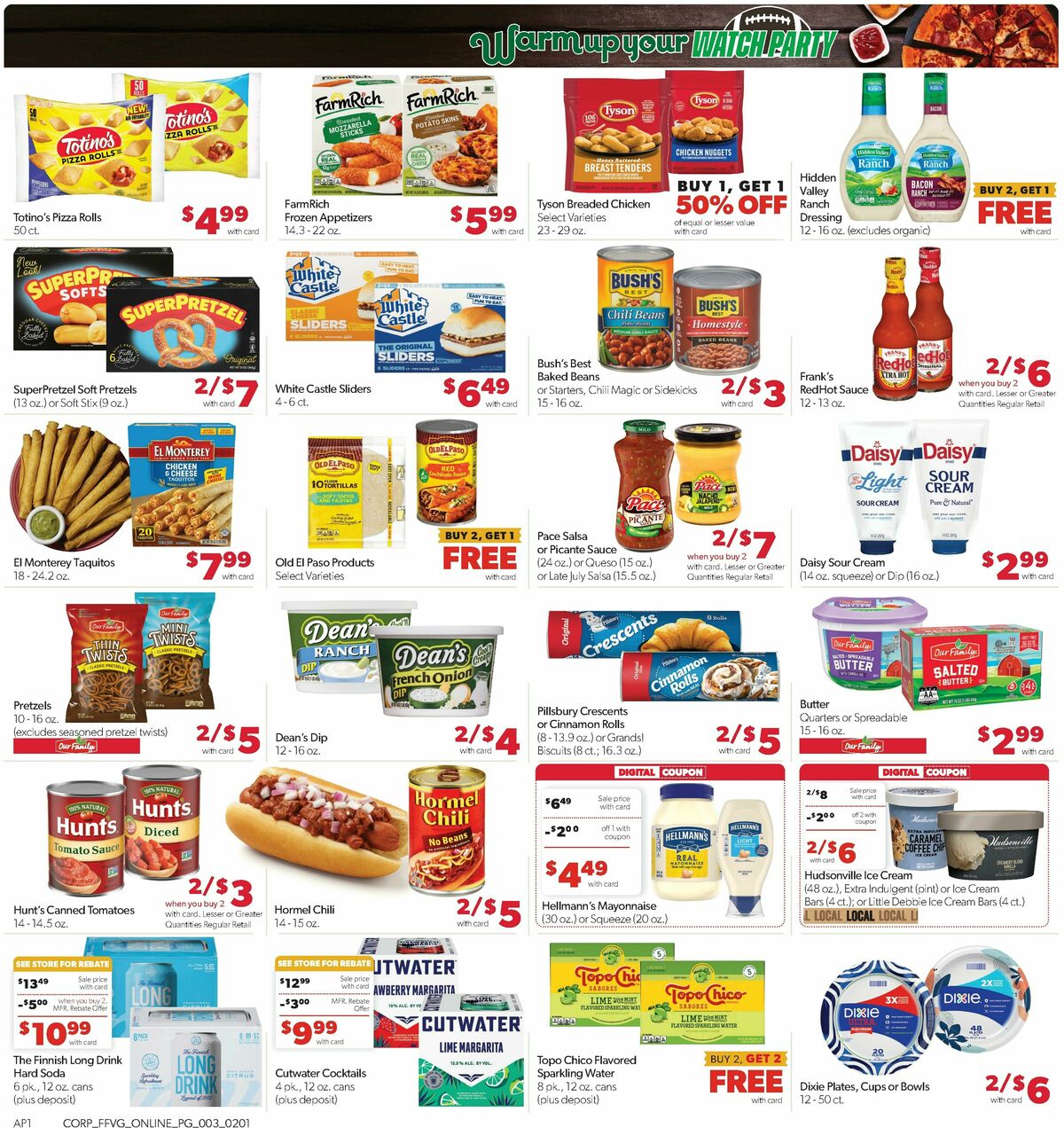 Family Fare Weekly Ad from February 1