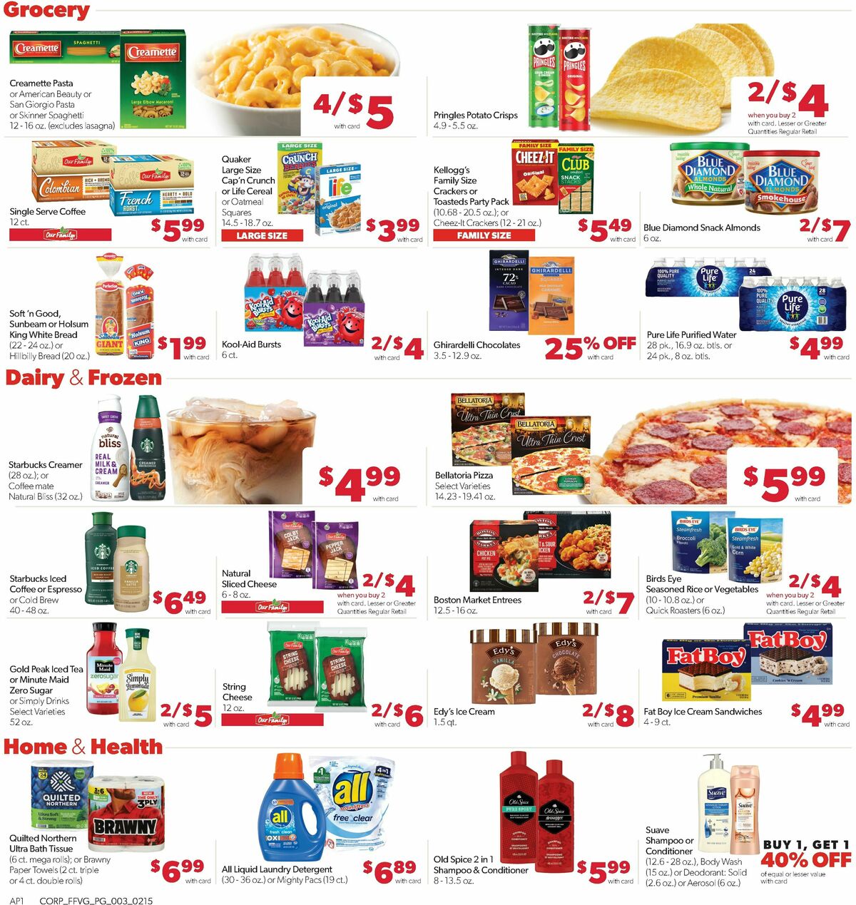 Family Fare Weekly Ad from February 15
