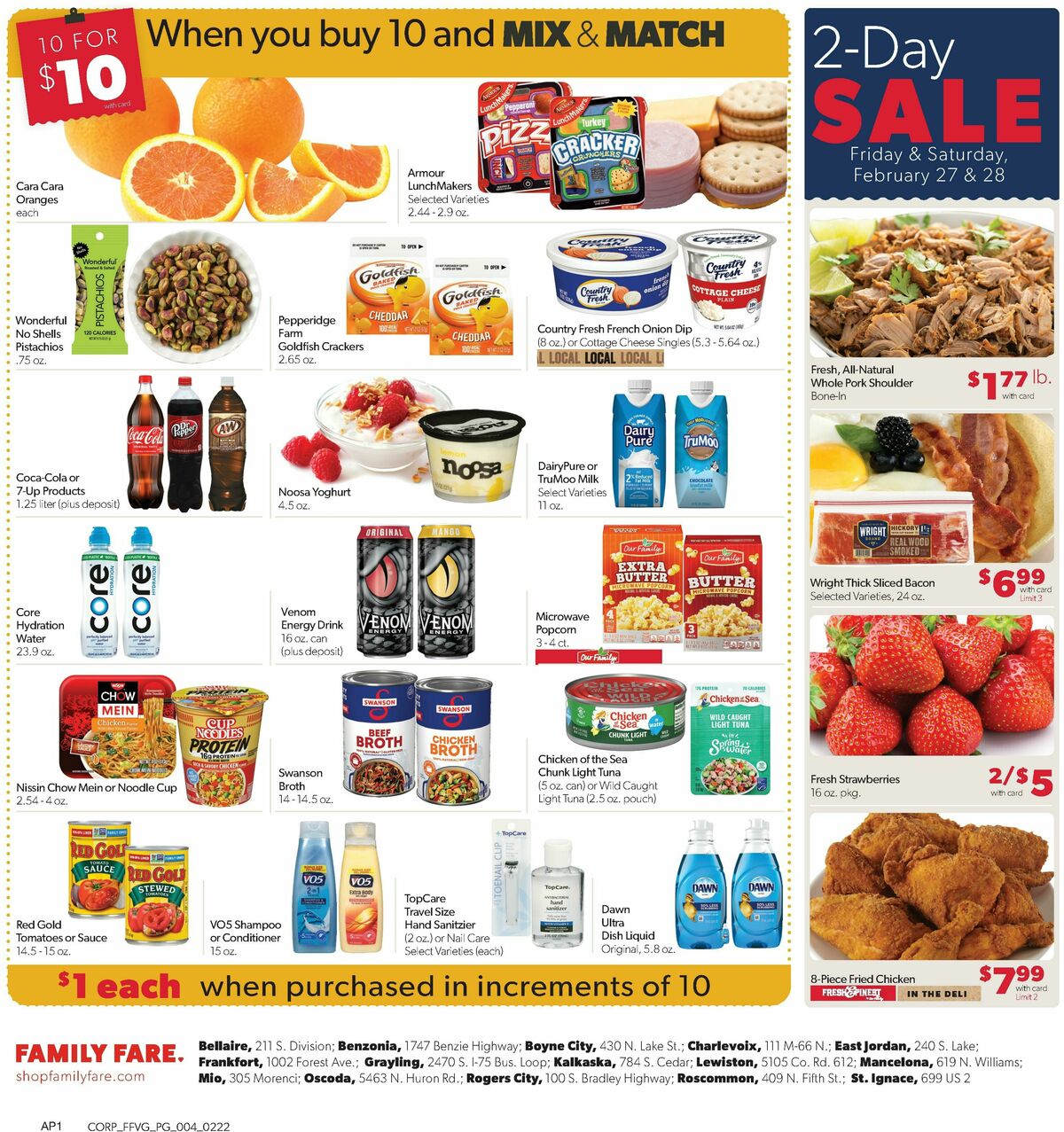 Family Fare Weekly Ad from February 22
