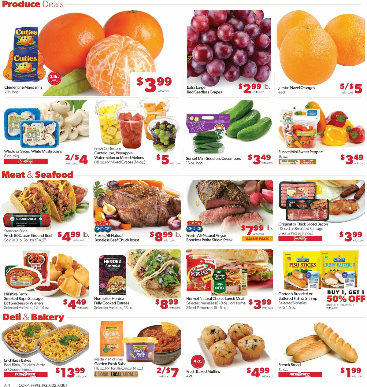 Family Fare Weekly Ad from March 1