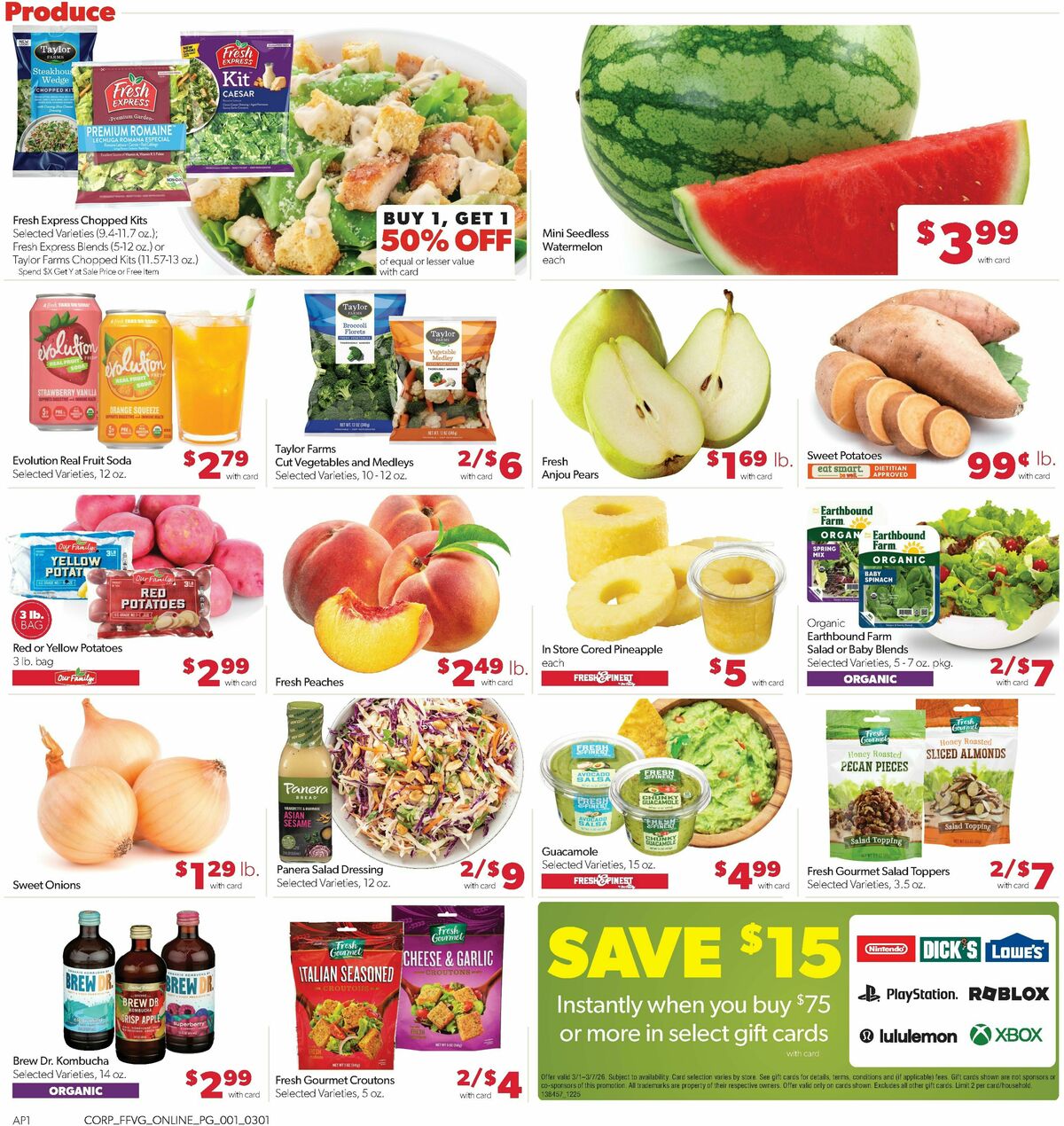 Family Fare Weekly Ad from March 1