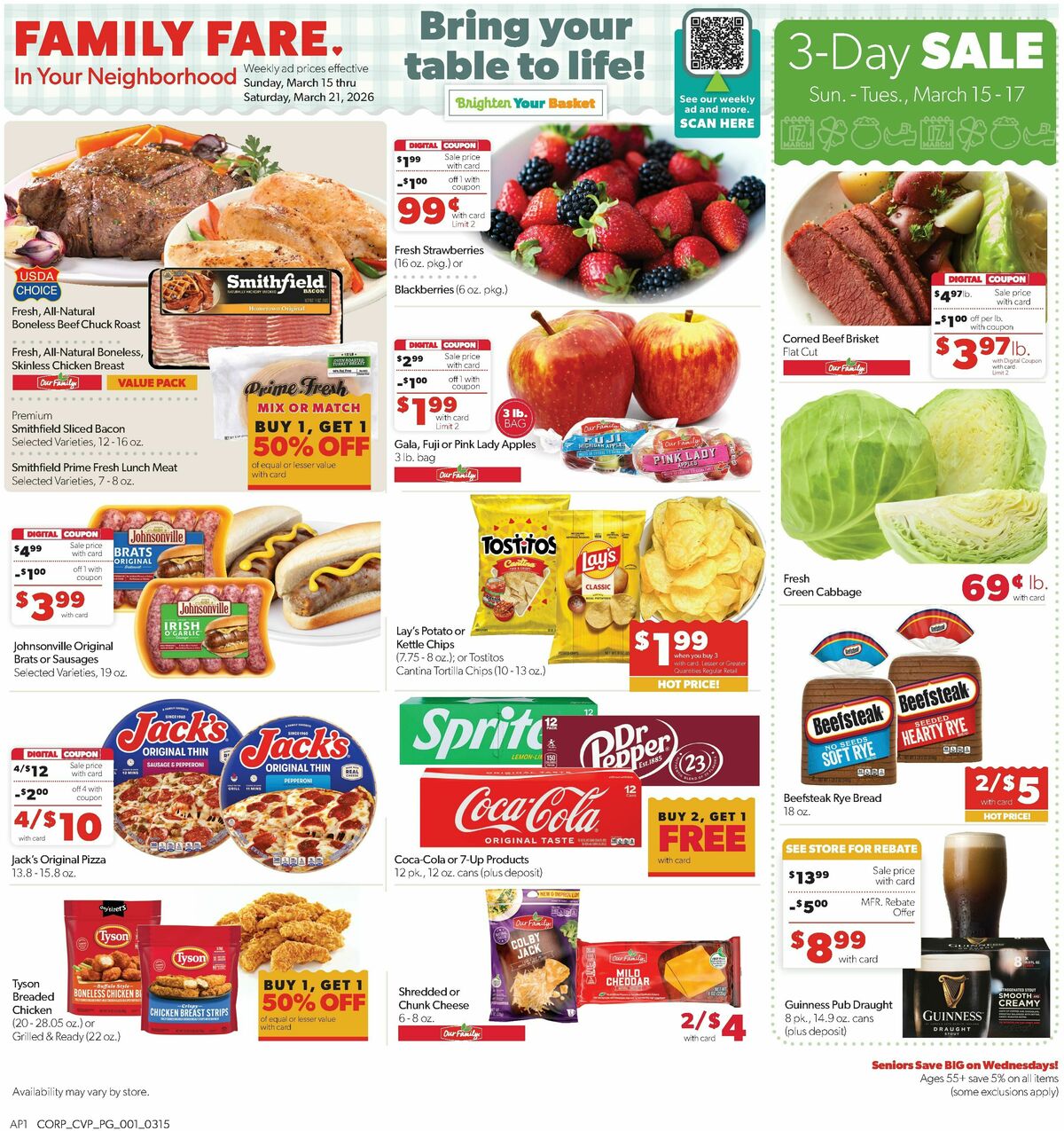 Family Fare Weekly Ad from March 15