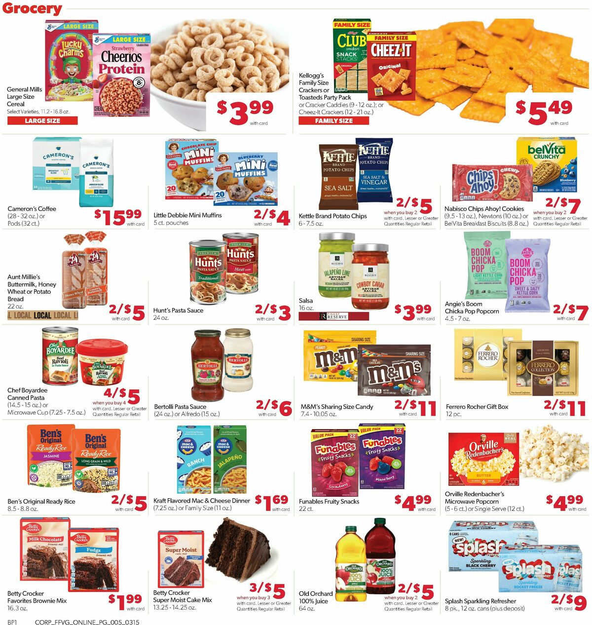 Family Fare Weekly Ad from March 15