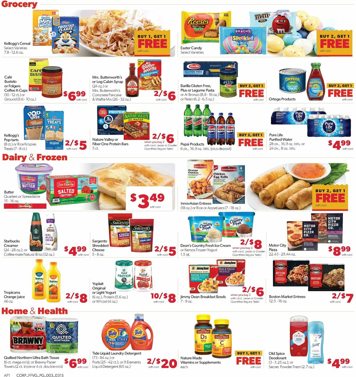 Family Fare Weekly Ad from March 15