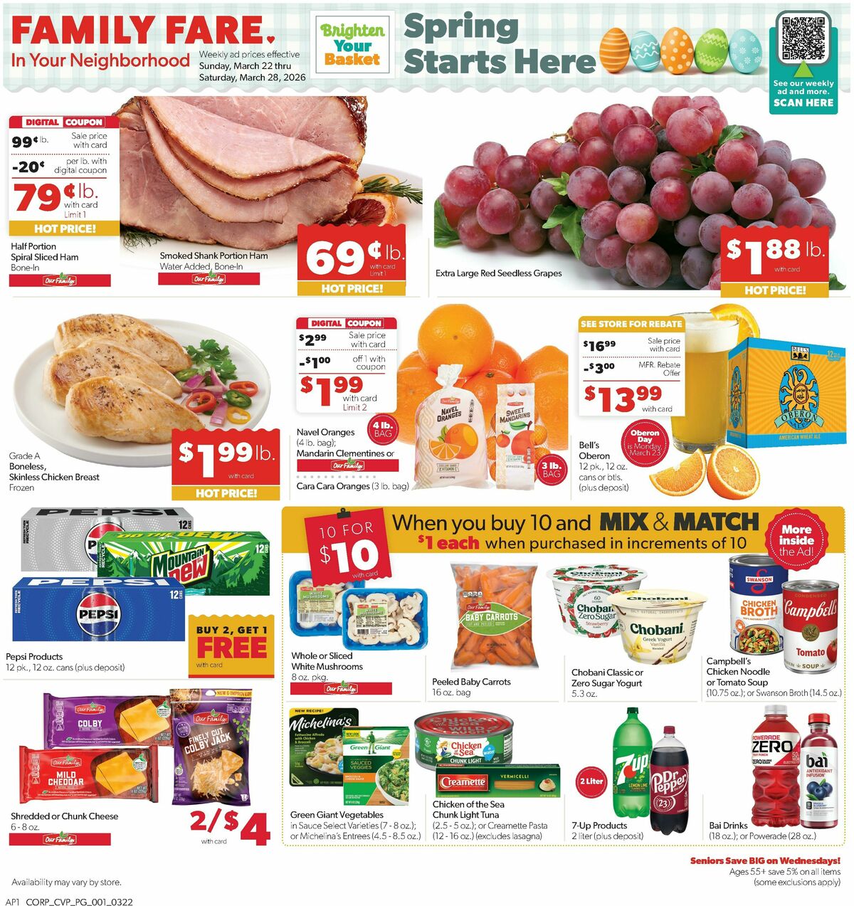 Family Fare Weekly Ad from March 22