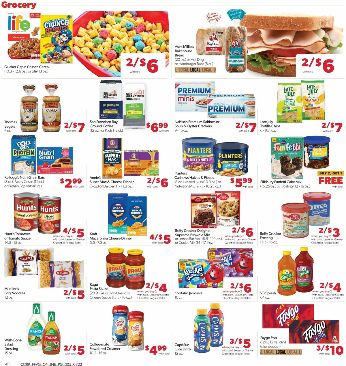 Family Fare Weekly Ad from March 22