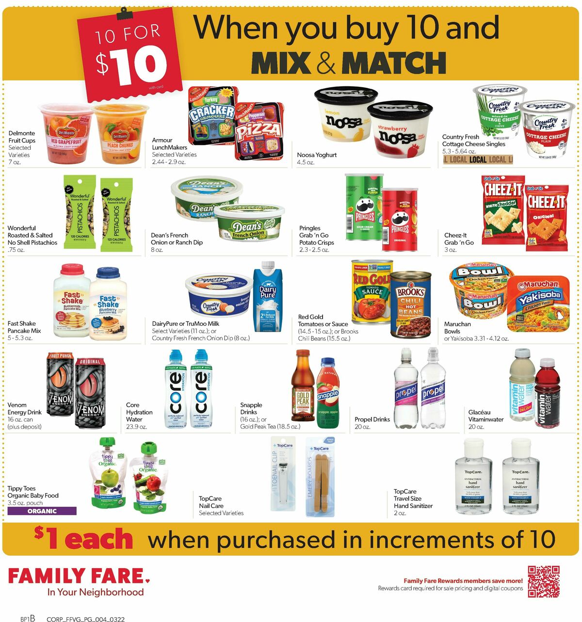 Family Fare Weekly Ad from March 22