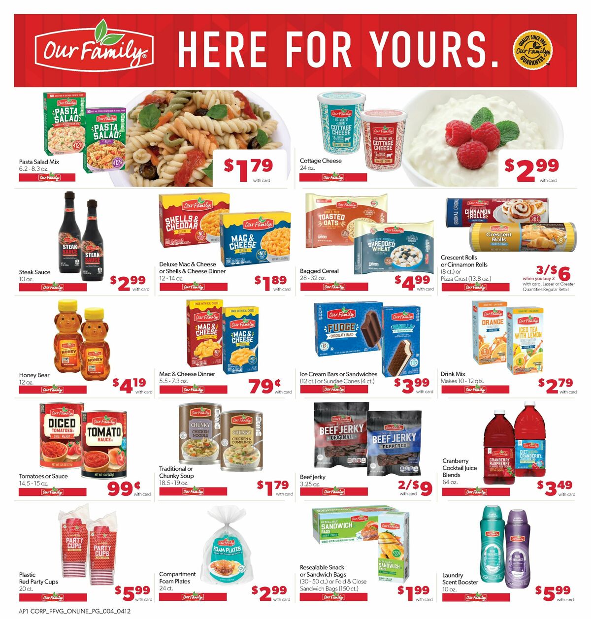 Family Fare Weekly Ad from April 12
