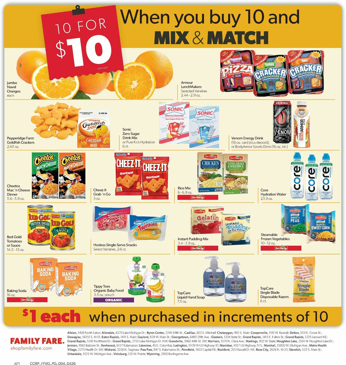 Family Fare Weekly Ad from April 26