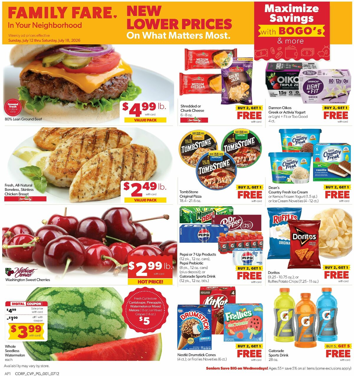Family Fare Weekly Ad from July 12