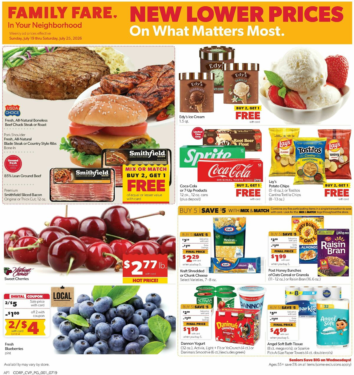 Family Fare Weekly Ad from July 19