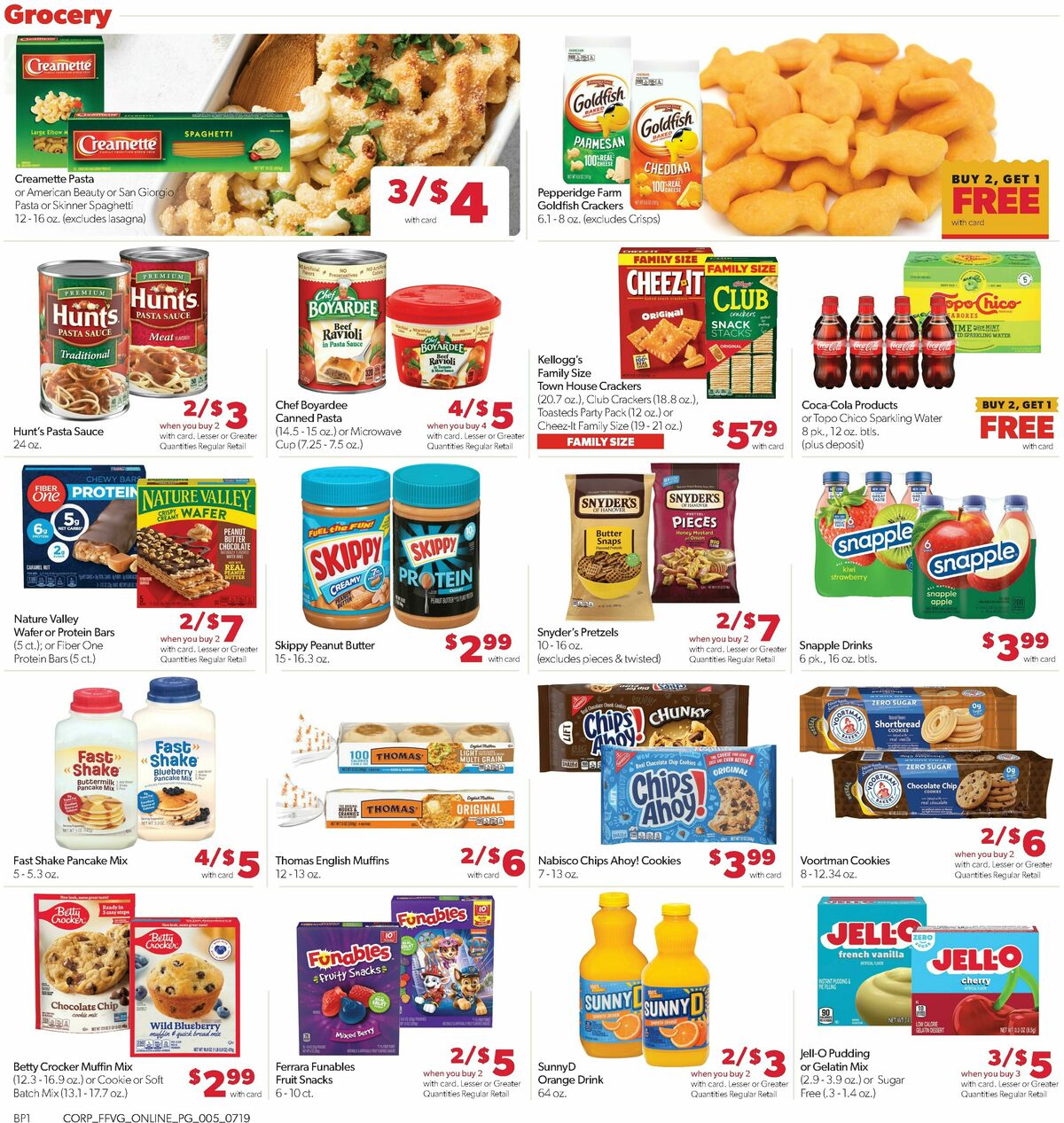 Family Fare Weekly Ad from July 19