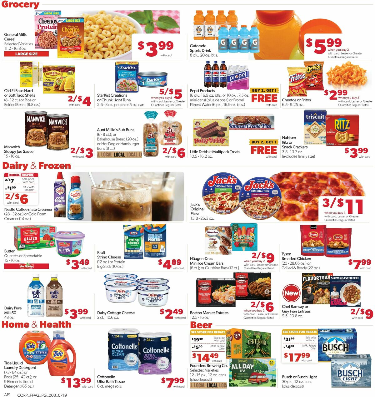 Family Fare Weekly Ad from July 19
