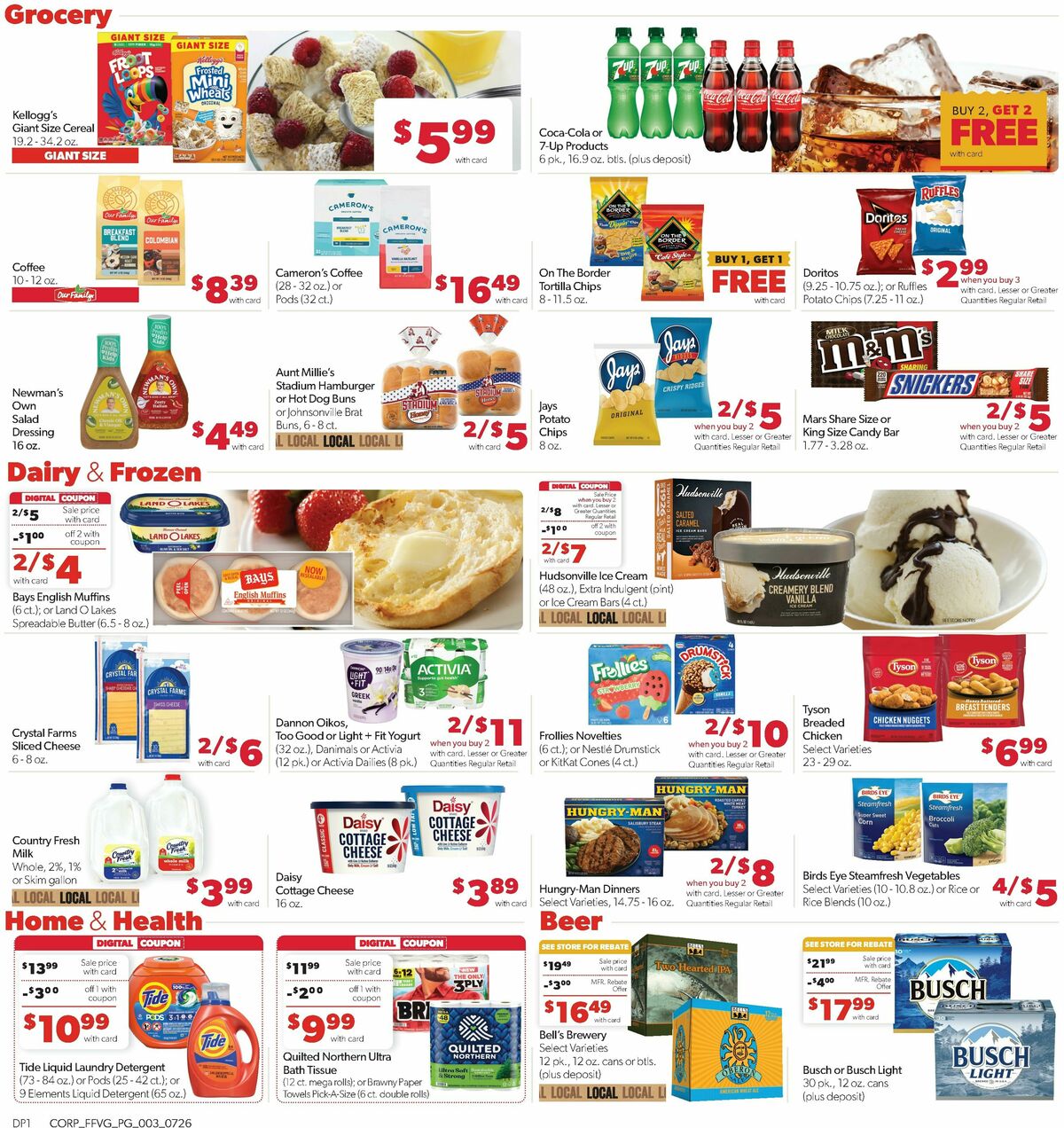 Family Fare Weekly Ad from July 26