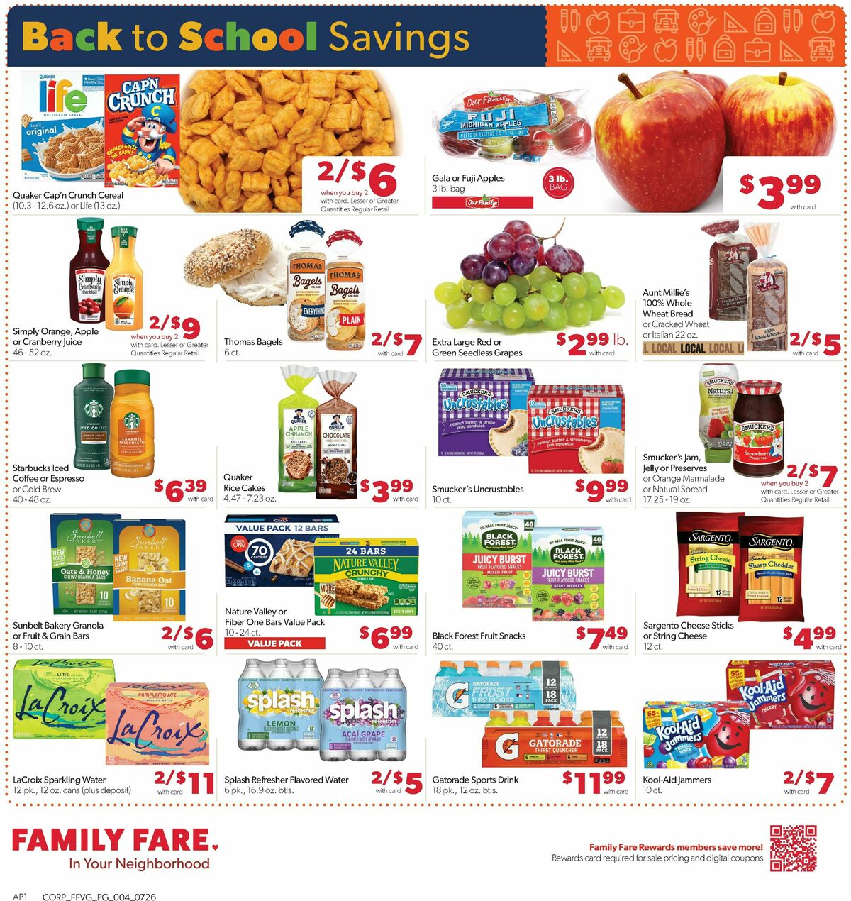 Family Fare Weekly Ad from July 26