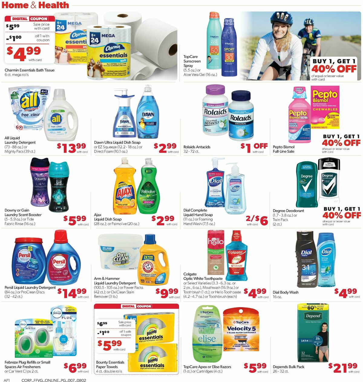 Family Fare Weekly Ad from August 2