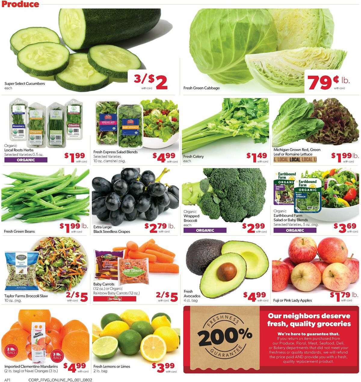Family Fare Weekly Ad from August 2