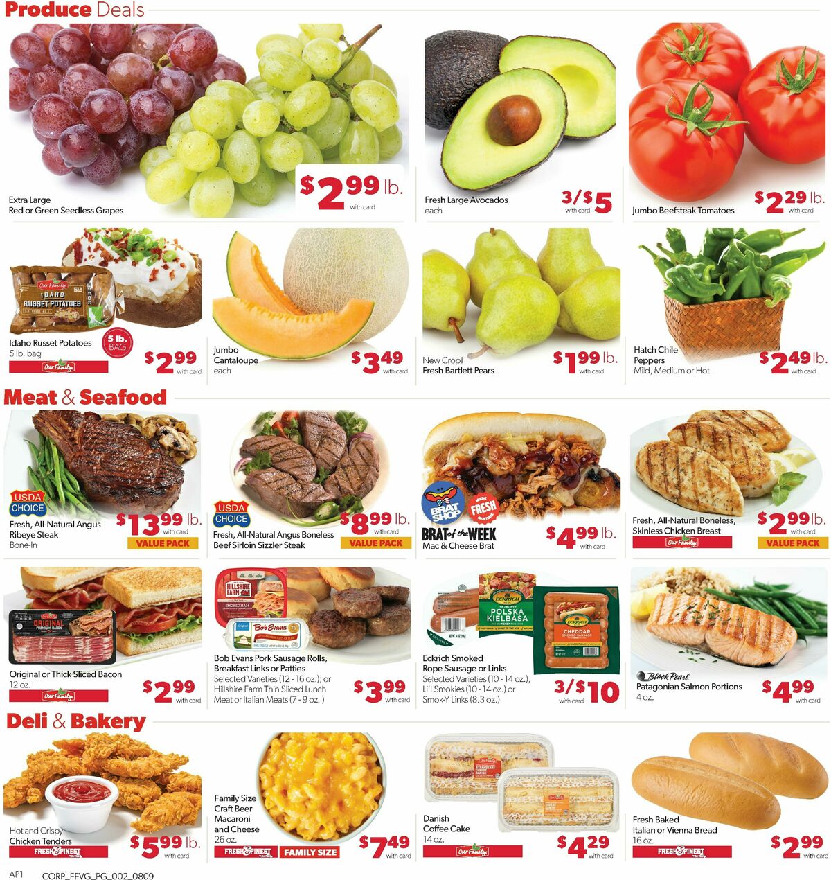 Family Fare Weekly Ad from August 9
