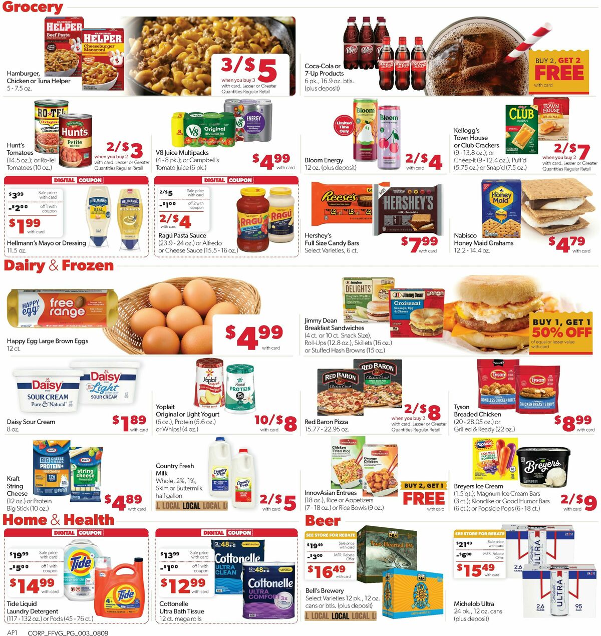 Family Fare Weekly Ad from August 9