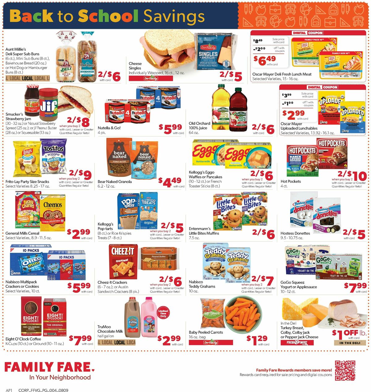 Family Fare Weekly Ad from August 9