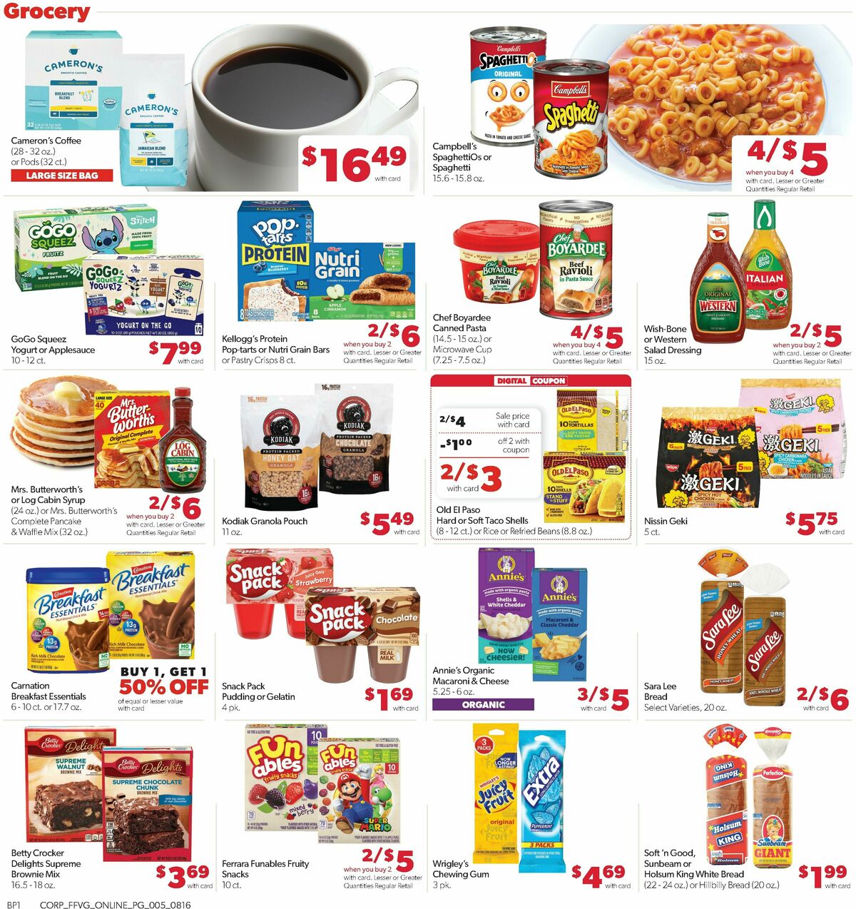Family Fare Weekly Ad from August 16