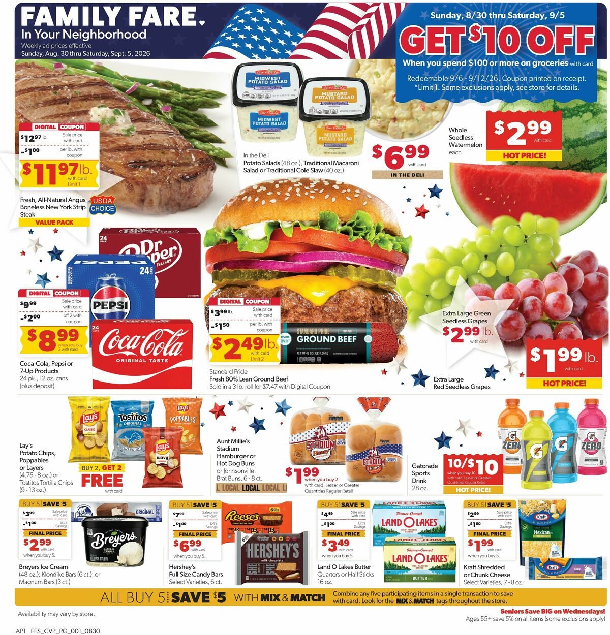 Family Fare Weekly Ad from August 30
