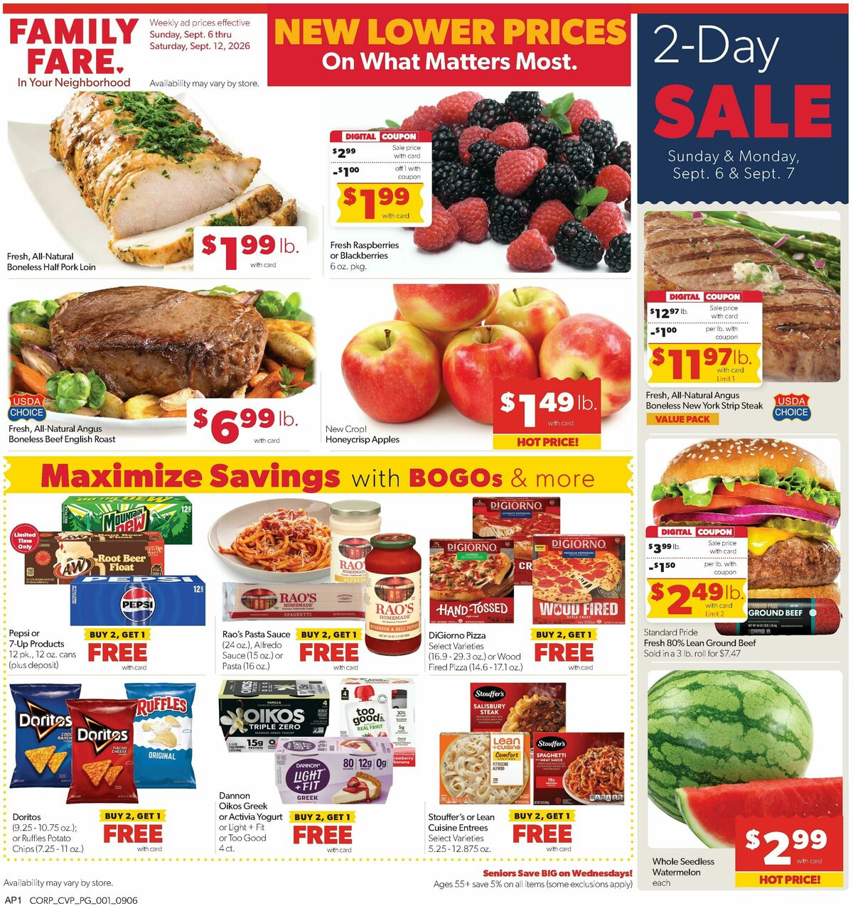 Family Fare Weekly Ad from September 6