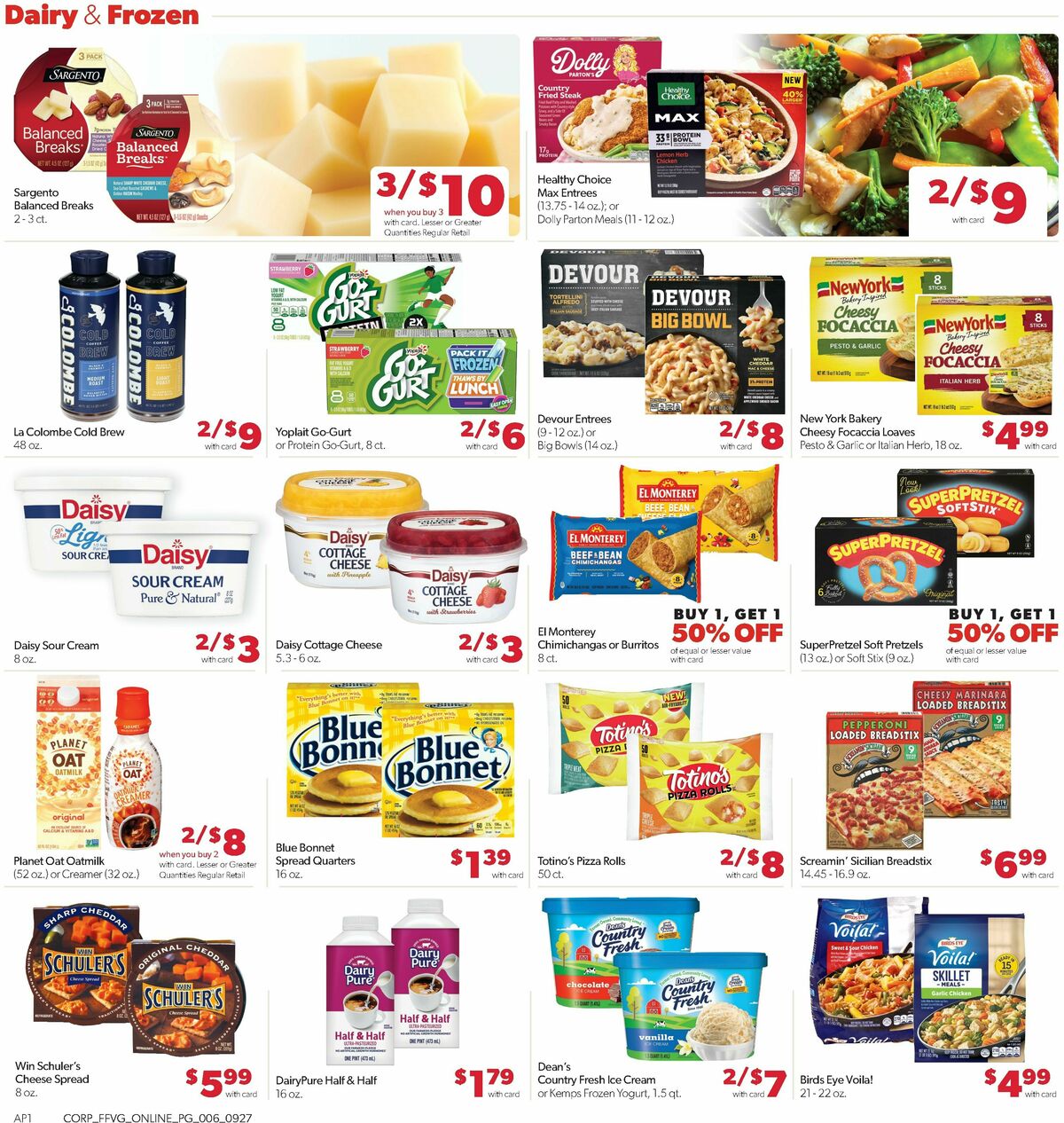 Family Fare Weekly Ad from September 27