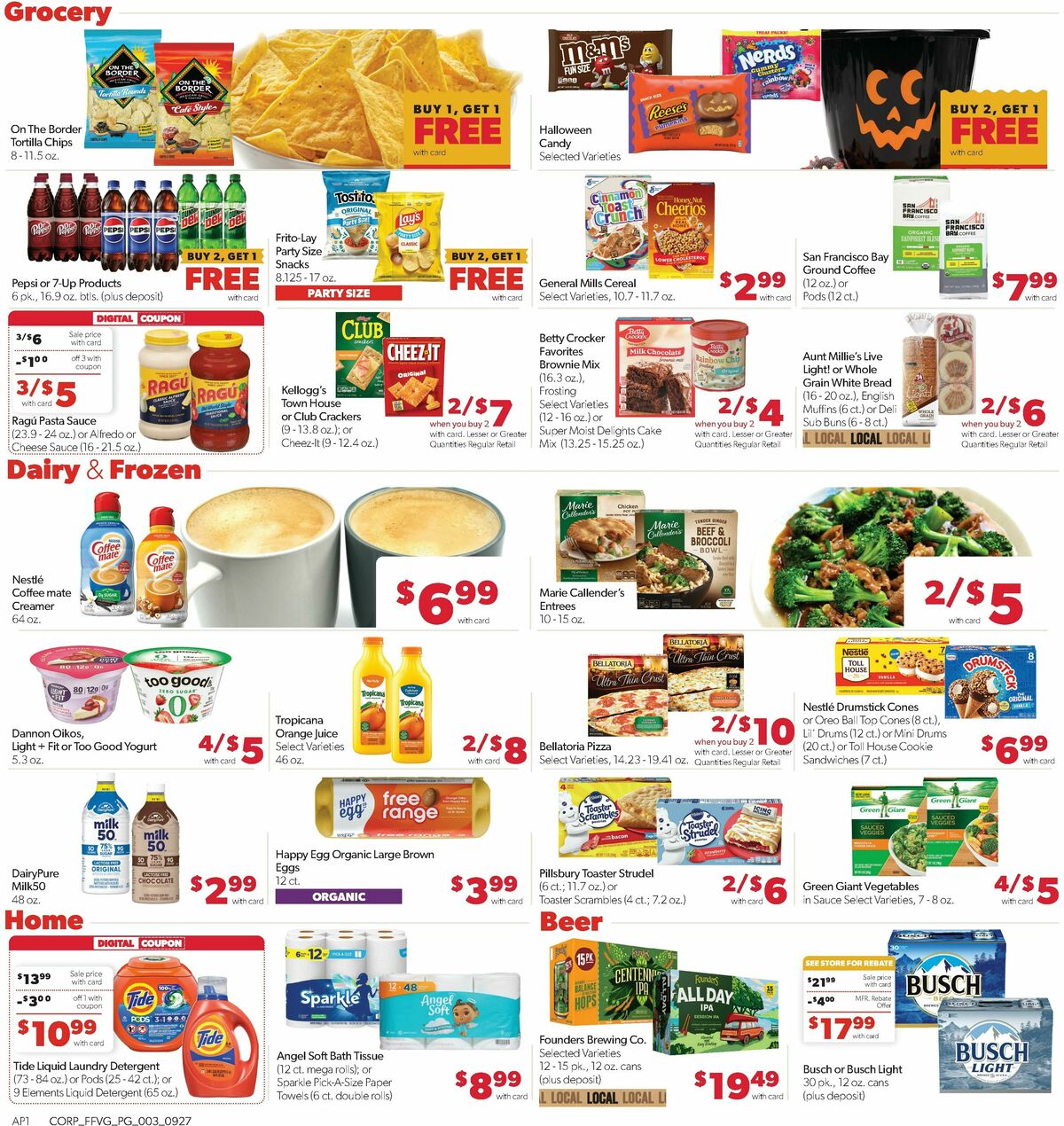 Family Fare Weekly Ad from September 27