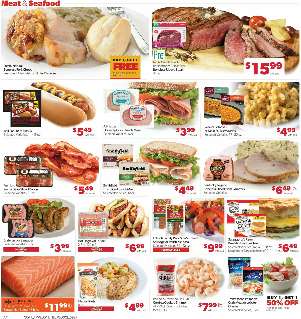 Family Fare Weekly Ad from September 27