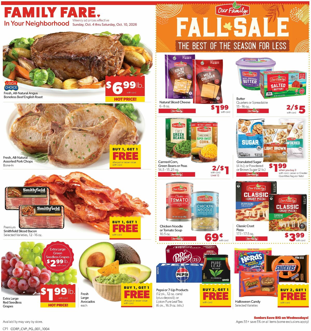 Family Fare Weekly Ad from October 4