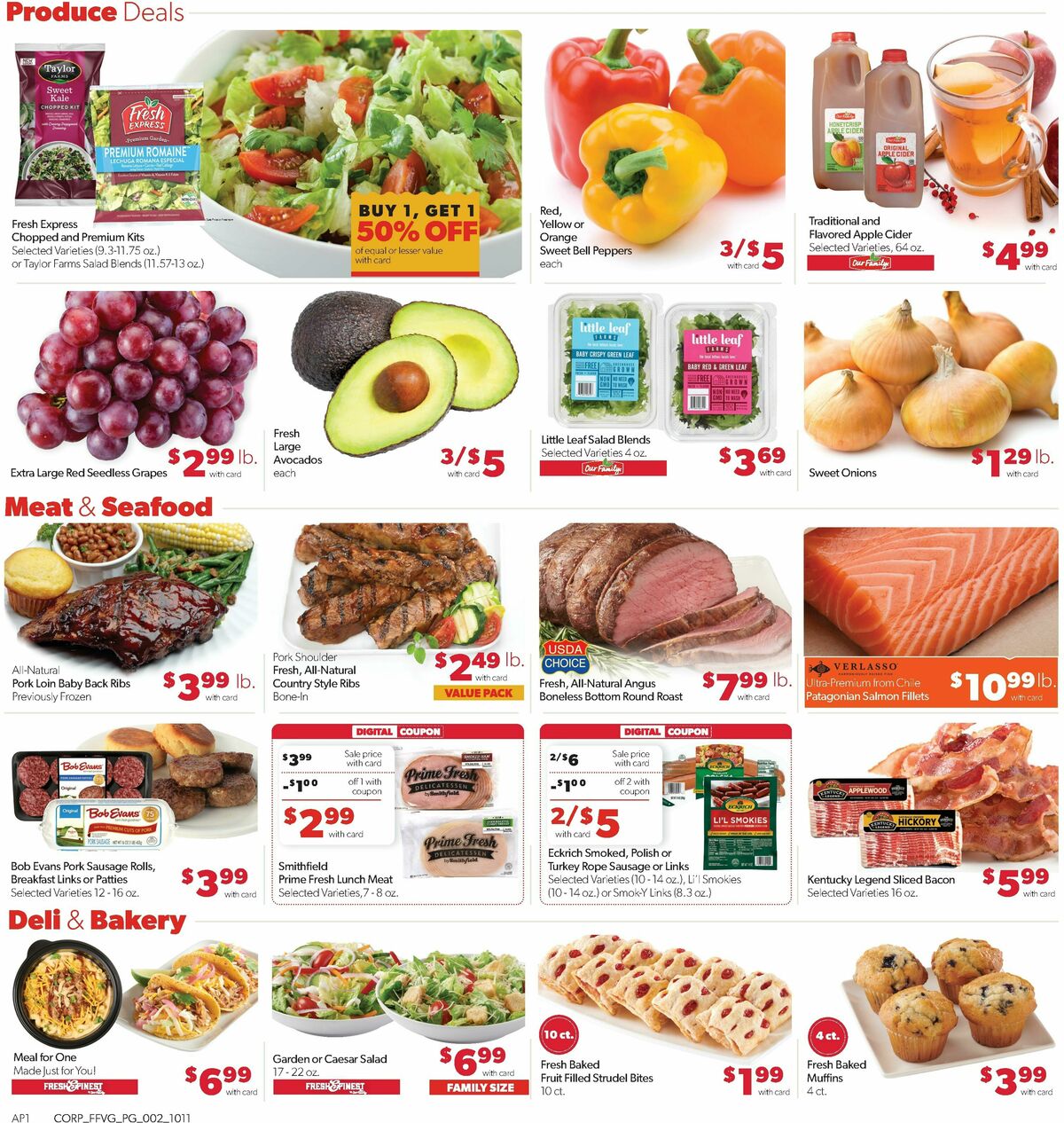 Family Fare Weekly Ad from October 11