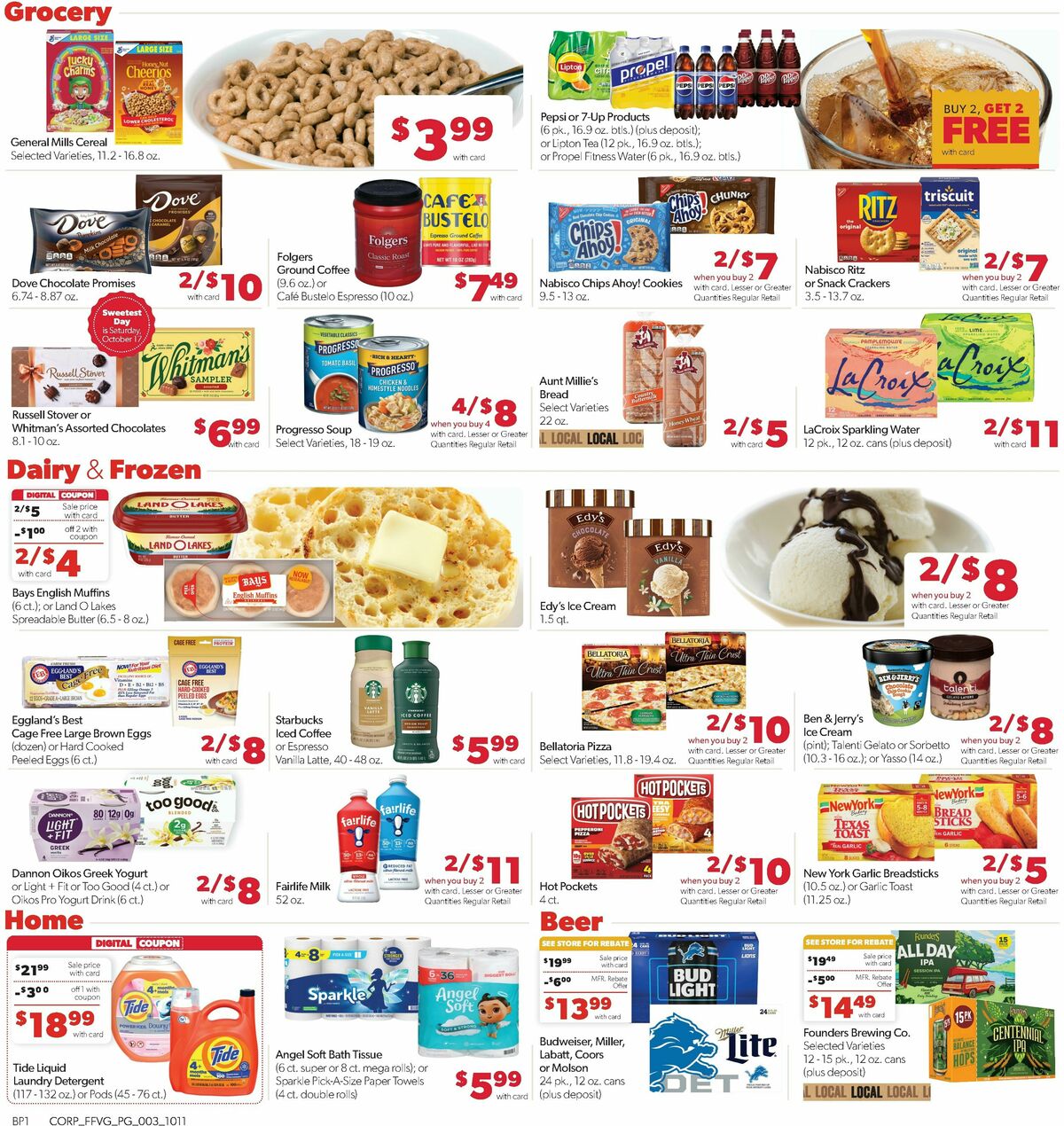 Family Fare Weekly Ad from October 11