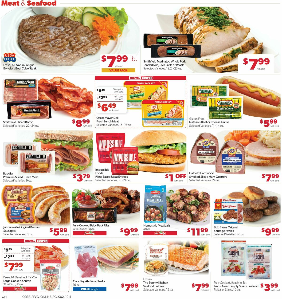 Family Fare Weekly Ad from October 11