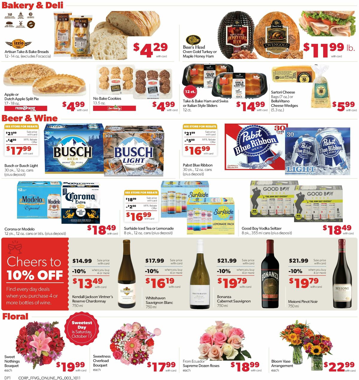 Family Fare Weekly Ad from October 11
