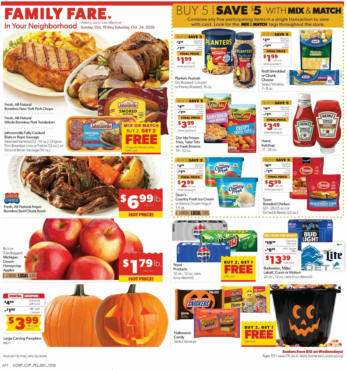 Family Fare Weekly Ad from October 18