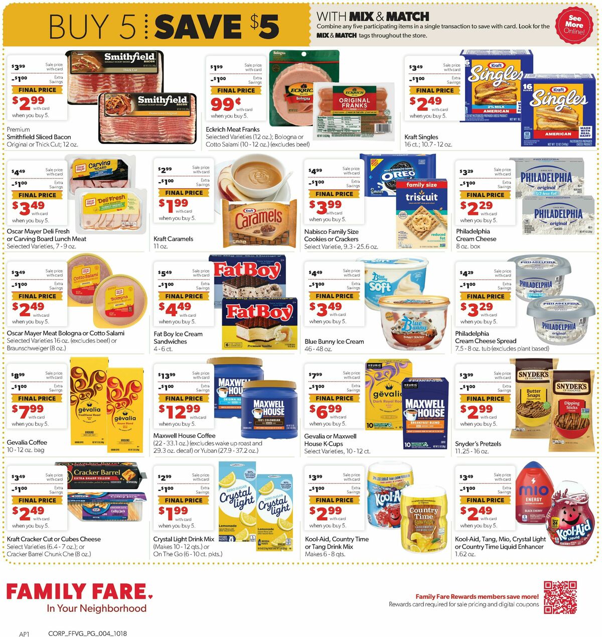 Family Fare Weekly Ad from October 18
