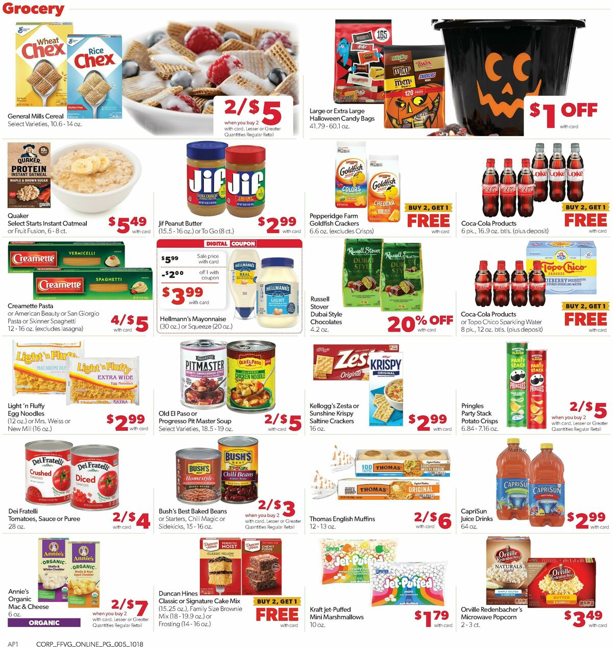 Family Fare Weekly Ad from October 18