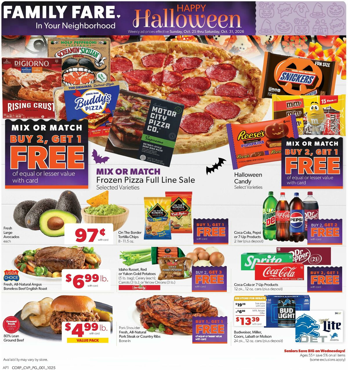 Family Fare Weekly Ad from October 25